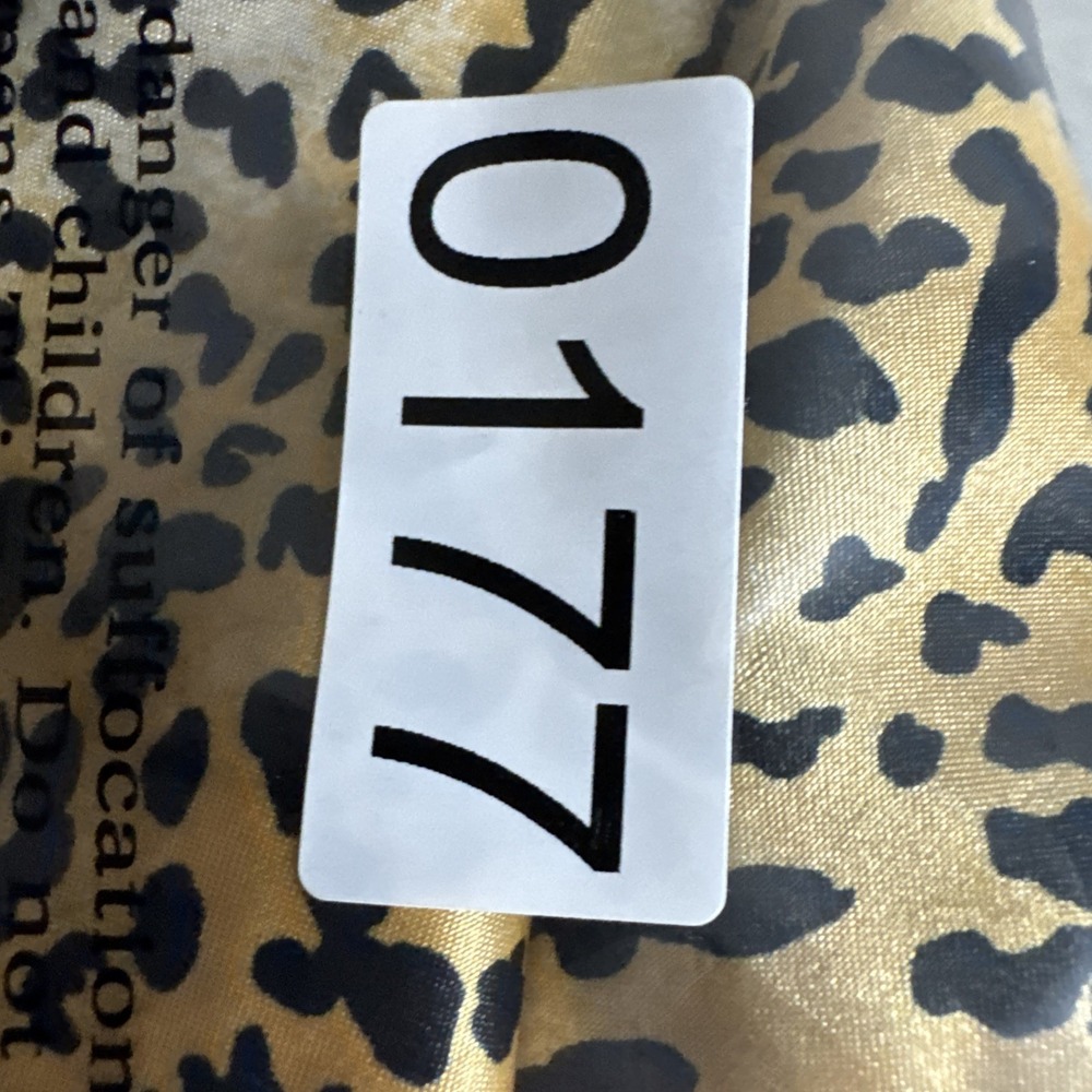 Vintage L.A. Intimates Dress Women's Medium Tan Leopard Satin A-lined 90s Grunge - Picture 8 of 8